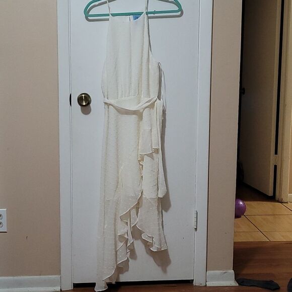 CeCe Cascade Ruffle Sleeveless Halter Dress - Picture 3 of 6